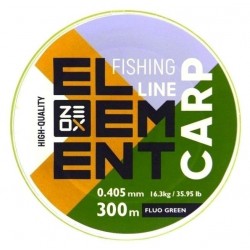Рибальська волосінь, ZEOX Element Carp Fluo Green, 300м, перетин 0,405мм
